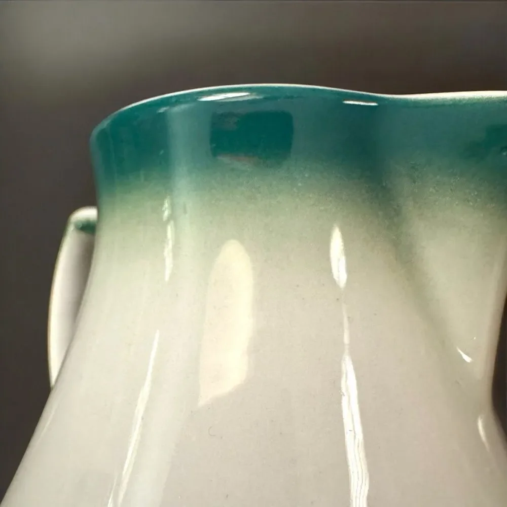 Vintage McNichol China Restaurantware Green Airbrush Creamer